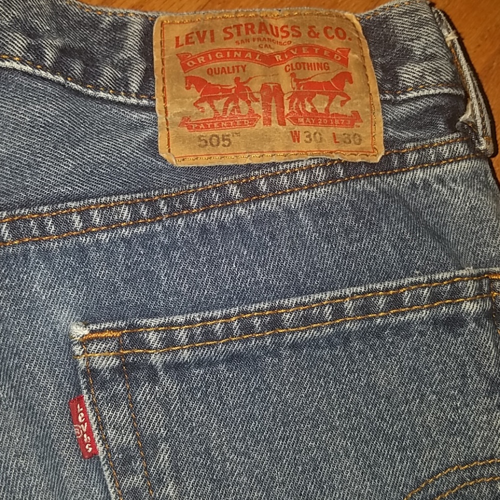 A pair of the great American Levi Jeans